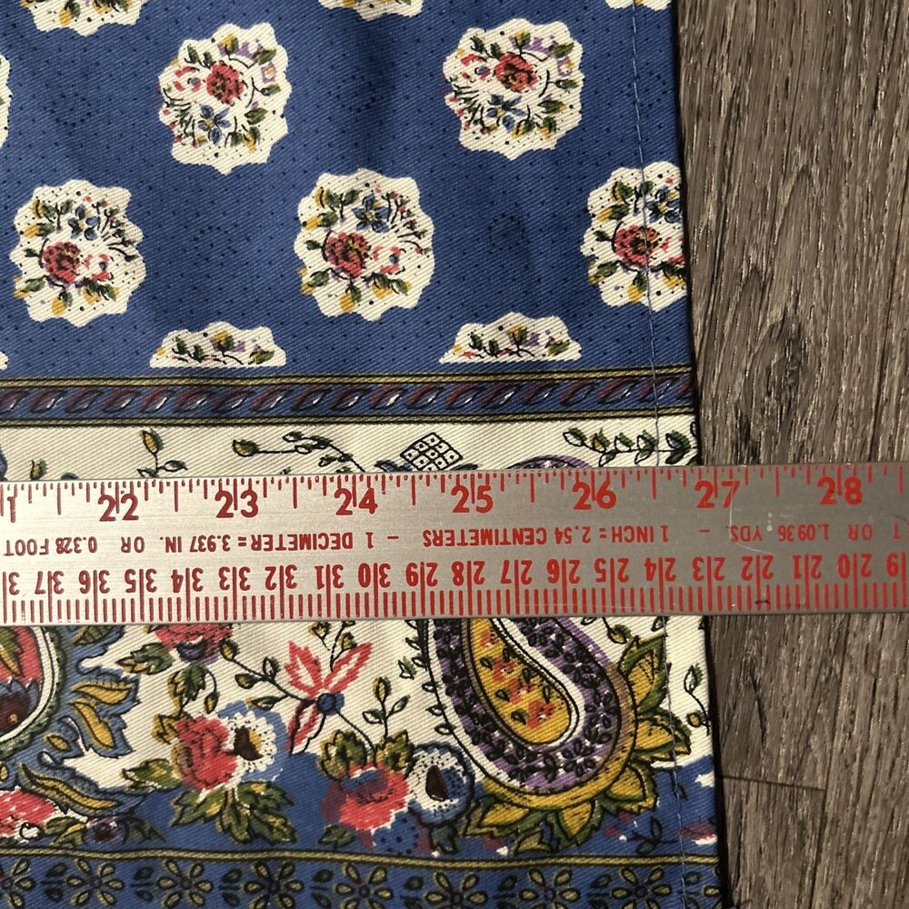 Williams Sonoma Cotton Apron W/Pockets Beautiful Multicolor Floral & Paisley - Picture 6 of 8